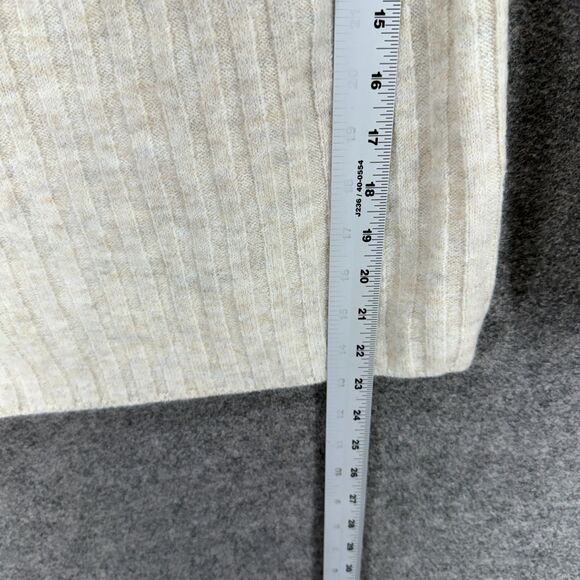 Unbranded Sweater Pullover Women M Medium Beige Knit Cowl Neck Long Sleeve - Picture 4 of 6